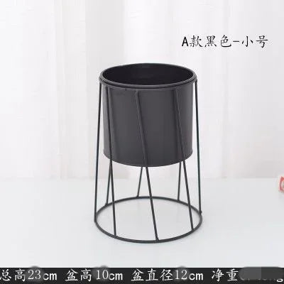 support de plante moderne en fer pour décoration intérieure et extérieure - vue 10 sur 18