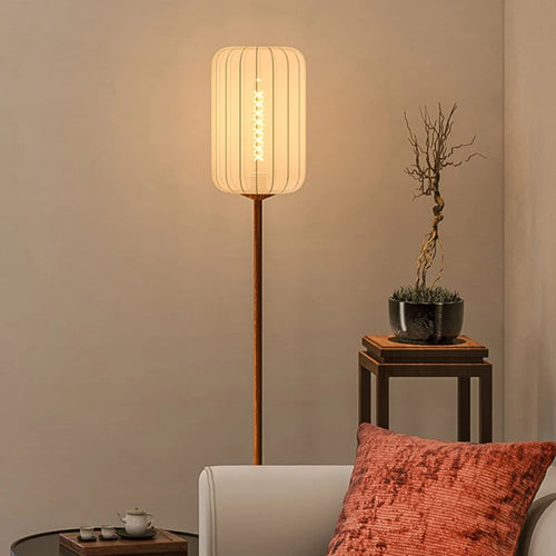 lampadaire classique en bois pour décoration intérieure moderne - vue 4 sur 9