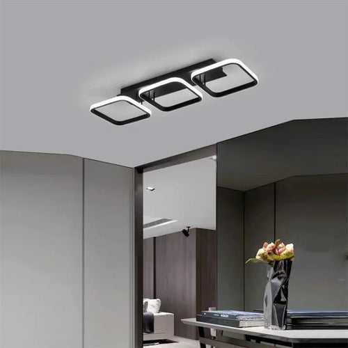 plafonnier led moderne rond carré pour décoration intérieure - vue 4 sur 10