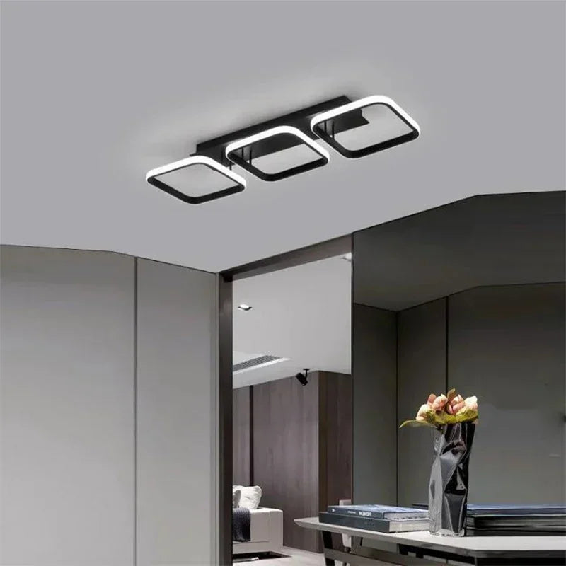 plafonnier led moderne rond carré pour décoration intérieure - vue 3 sur 10