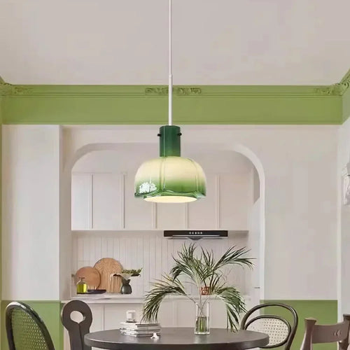 lampe led suspendue en verre design nordique pour intérieur - vue 3 sur 12