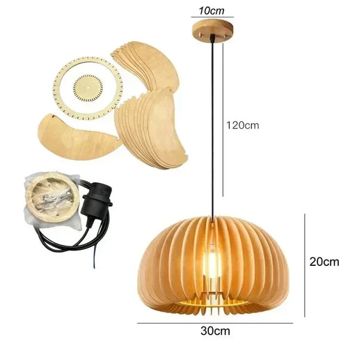 lustre en bambou de style chinois tissage à la main - vue 20 sur 30