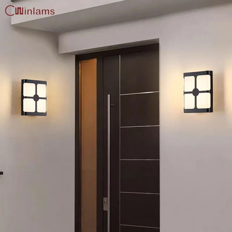 applique murale led extérieure moderne et étanche pour jardin et allée - vue 1 sur 10