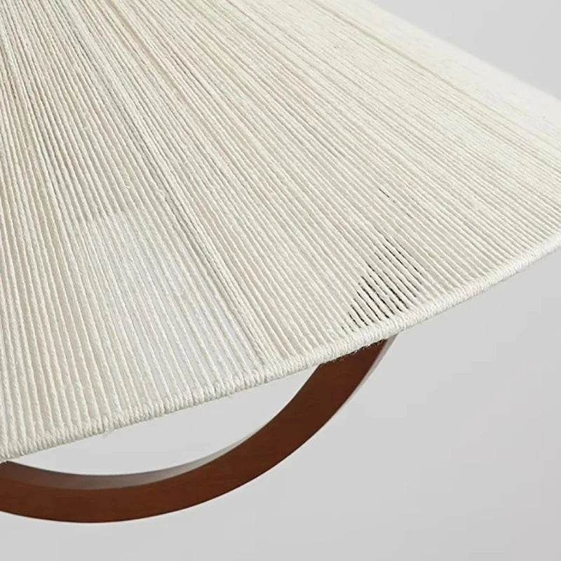 suspension 	 style en corde de chanvre bois réglable - vue 5 sur 7