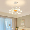 plafonnier moderne en forme de fleur pour décoration romantique