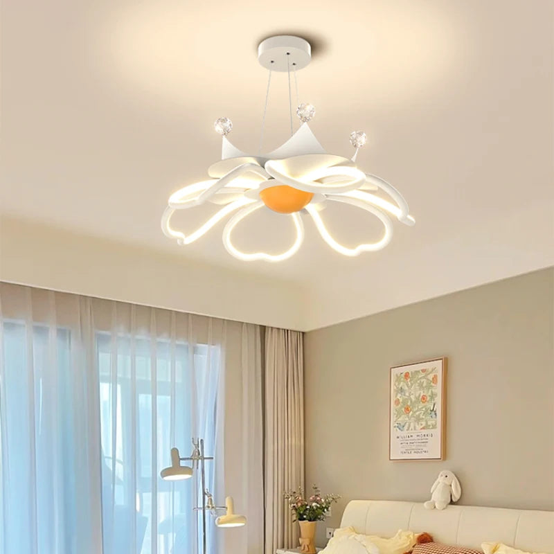plafonnier moderne en forme de fleur pour décoration romantique - vue 4 sur 14
