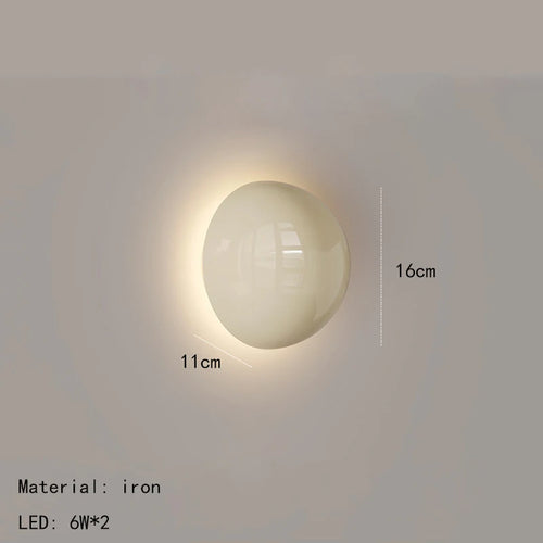 mini lampe led murale en métal pour ambiance hôtelière - vue 8 sur 8