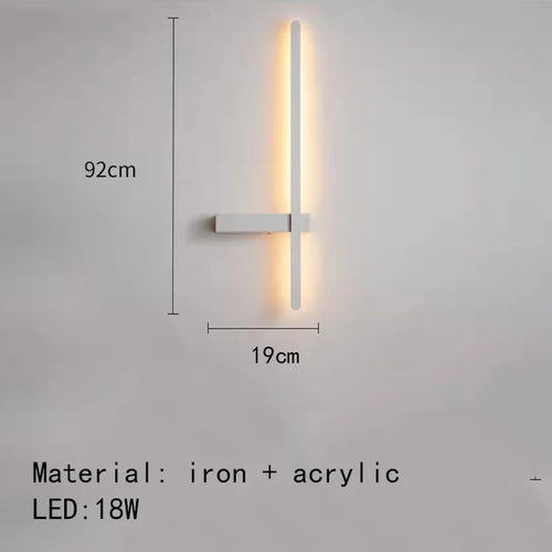 applique murale led minimaliste design artistique - vue 12 sur 15