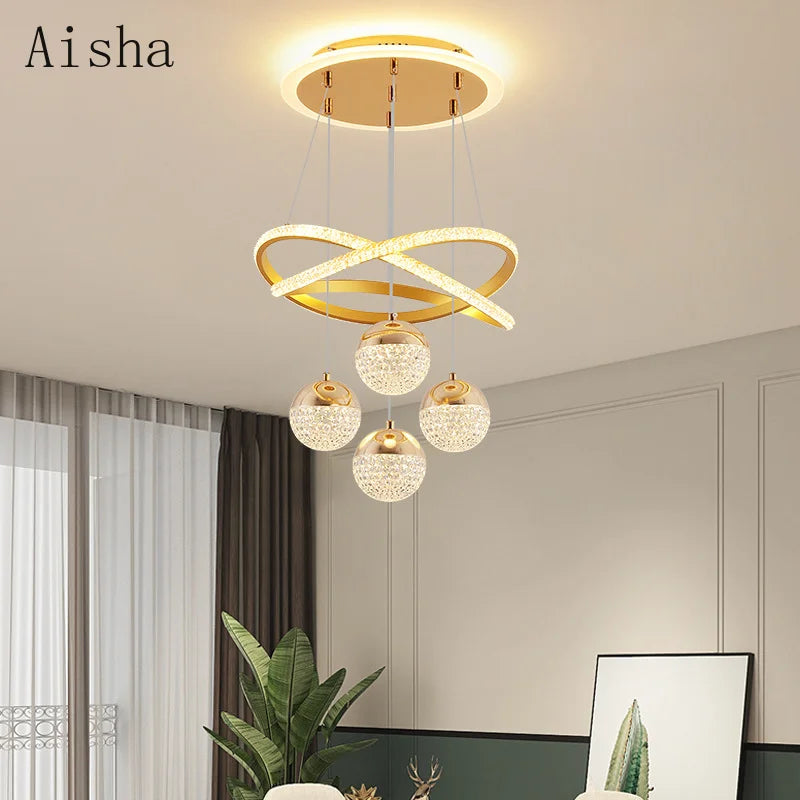 lustre moderne design élégant pour décoration intérieure éclairage - vue 3 sur 12