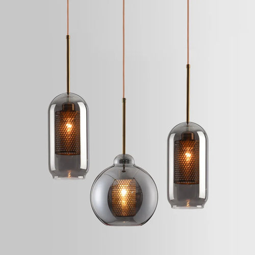 Suspension modernes nordiques pour salle à manger abat-jour en boule de verre cuisine chambre chevet décor lampe suspendue lustres luminaire - vue 4 sur 13