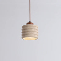 Suspension LED en pierre naturelle rétro