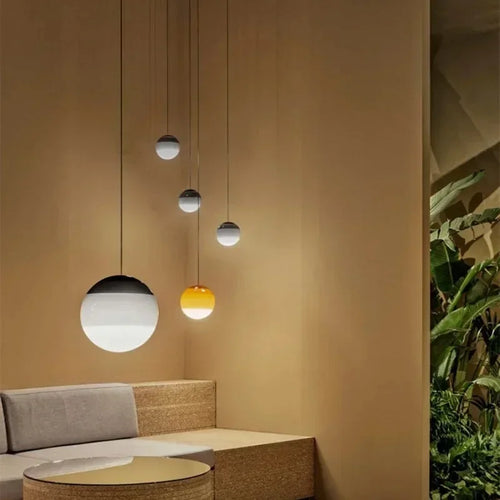 suspension moderne en verre pour décoration lumineuse élégante - vue 5 sur 12