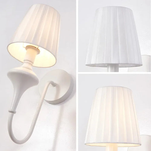 lampe de chevet nordique en fer forgé avec applique murale simple - vue 5 sur 6