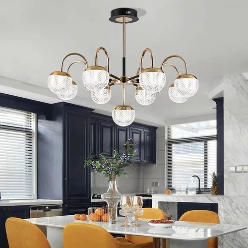 lustre moderne en fer forgé pour décoration intérieure - vue 2 sur 9