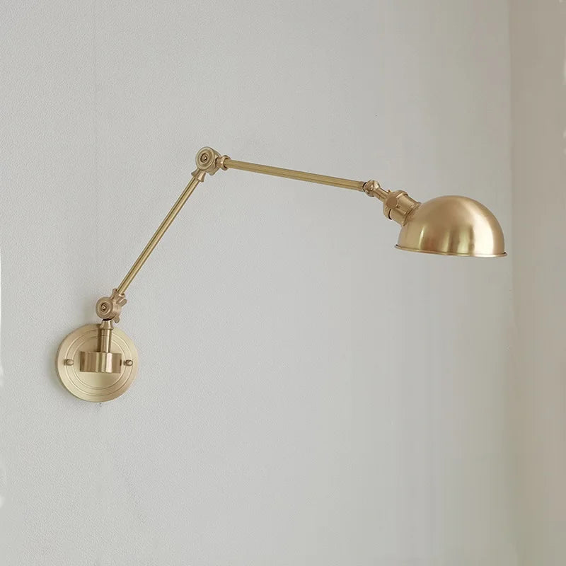applique murale iwhd en cuivre rotative avec bras long pivotant - vue 20 sur 23