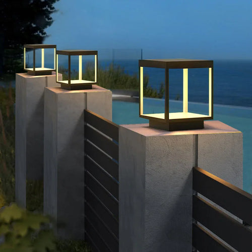 lampe extérieure led moderne et imperméable pour décoration jardin - vue 4 sur 9