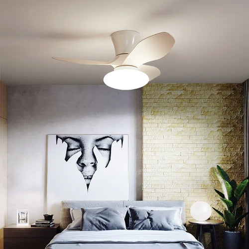 lampe de ventilateur nordique silencieuse et moderne pour restaurant - vue 3 sur 14