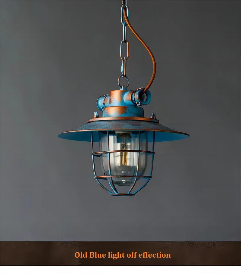 lustre rétro industriel créatif pour restaurant bar café - vue 10 sur 10