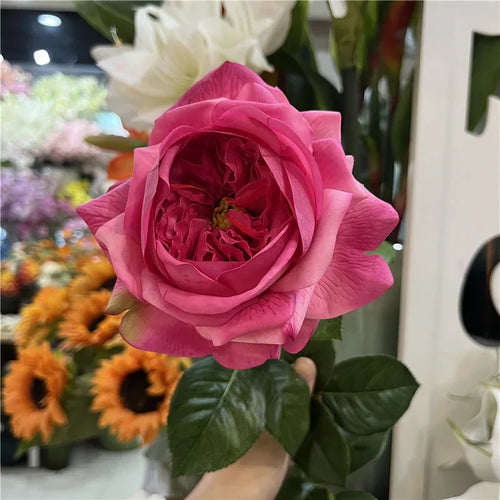 branche de rose artificielle pour un cadeau romantique et décoratif - vue 10 sur 12