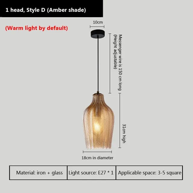 lampe led suspendue en verre design moderne pour intérieur - vue 14 sur 14
