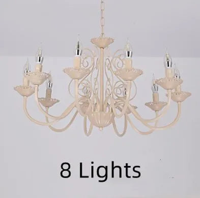 lustre rétro en fer forgé style campagnard américain pour décoration intérieure