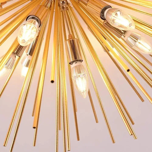 lustre boule hérisson décoration maison style nordique lumineux - vue 6 sur 12