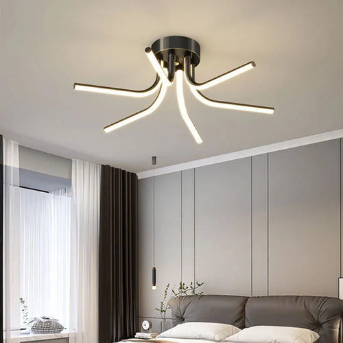 lustre led moderne minimaliste pour éclairage intérieur varié - vue 5 sur 12