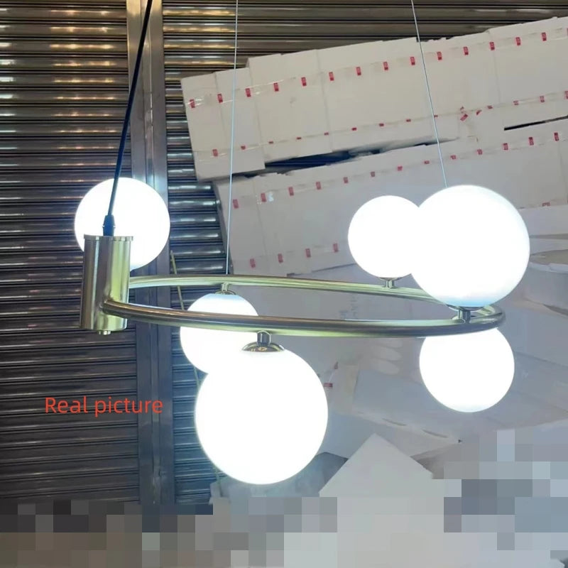 ampoule suspendue moderne en verre avec fil réglable idéale pour décorer - vue 6 sur 13