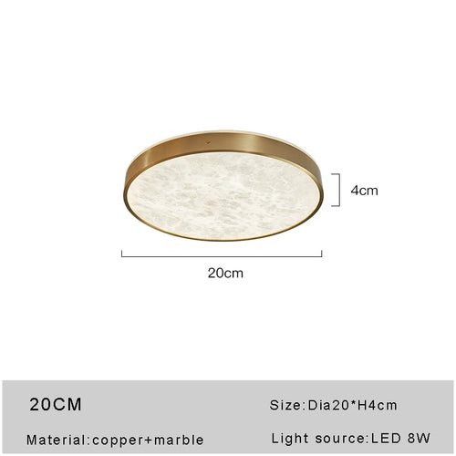 plafonnier en marbre espagnol design moderne et luxueux à led - vue 13 sur 12