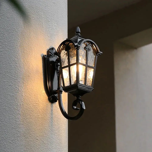 applique murale led vintage en aluminium pour jardin et extérieur - vue 5 sur 8