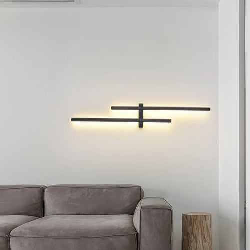 applique murale led minimaliste art déco appliques aluminium - vue 6 sur 16