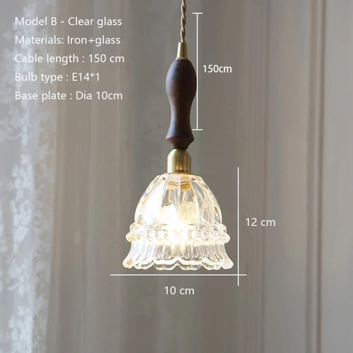 lustre moderne en verre pour éclairage intérieur vintage - vue 10 sur 12