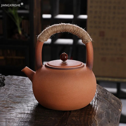 Théière céramique artisanale style kung fu 1l - vue 3 sur 7