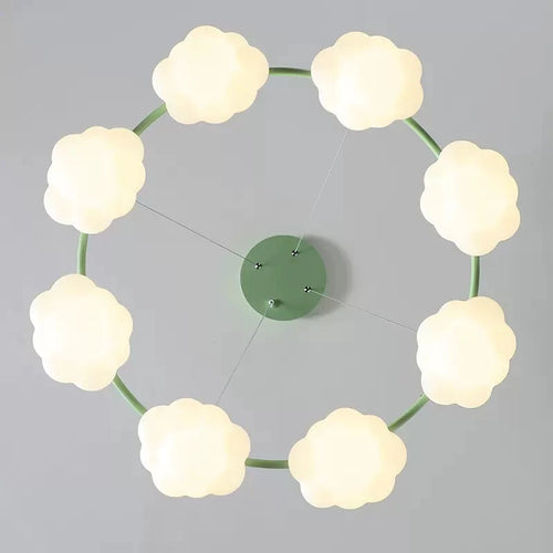 lustre en forme de nuage avec télécommande pour enfants - vue 6 sur 14