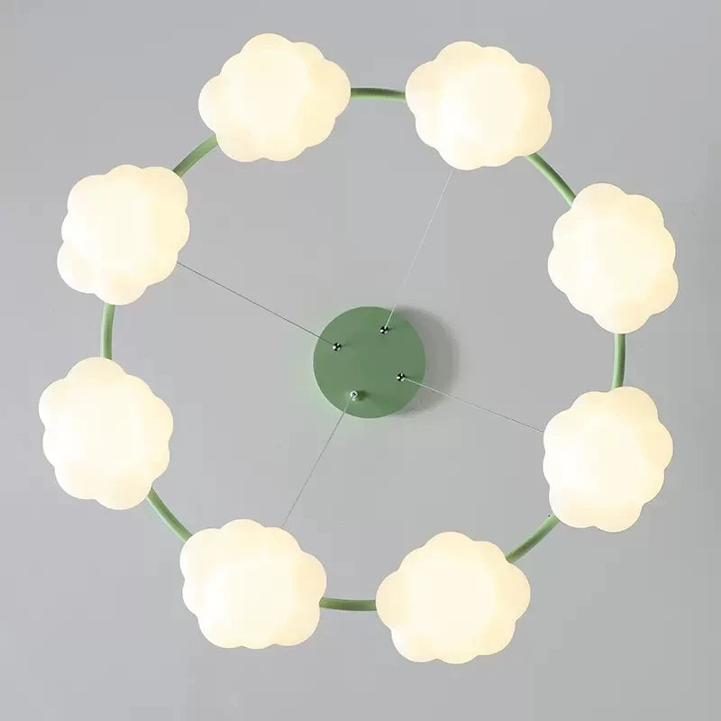 lustre en forme de nuage avec télécommande pour enfants - vue 5 sur 14