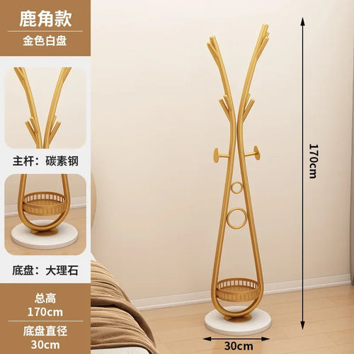 porte-manteau vertical créatif en fer forgé pour vêtements - vue 11 sur 14
