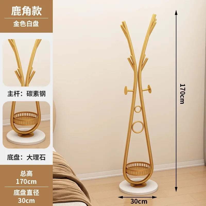 porte-manteau vertical créatif en fer forgé pour vêtements - vue 10 sur 14