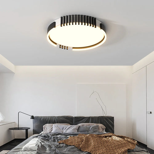plafonnier led rectangulaire encastrable design nordique moderne - vue 4 sur 9