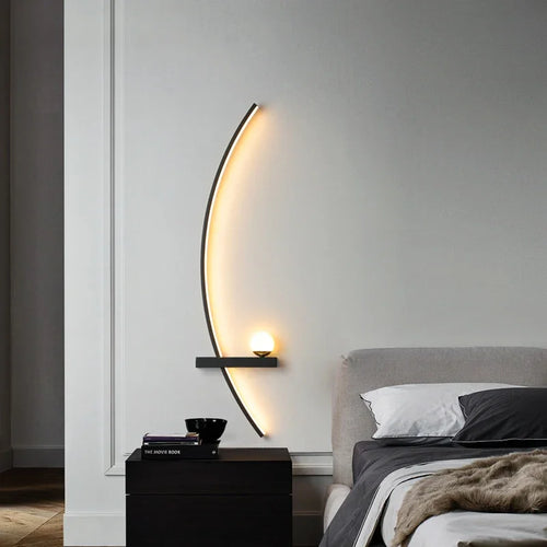 Applique murale LED nordique à rayures - vue 2 sur 18