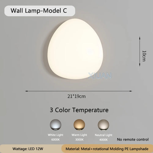 applique murale moderne en forme de nuage blanc pour intérieur - vue 11 sur 12