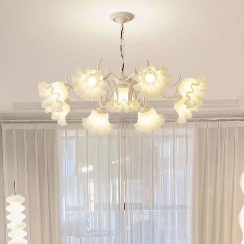 lustre à fleurs médiéval style nordique pour intérieur élégant - vue 5 sur 12