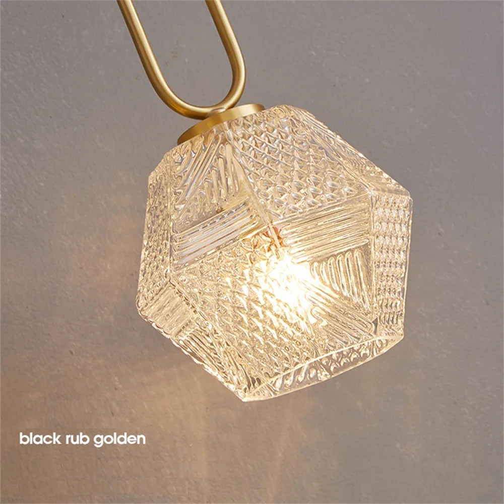 applique murale led en cuivre et verre style nordique moderne - vue 4 sur 12