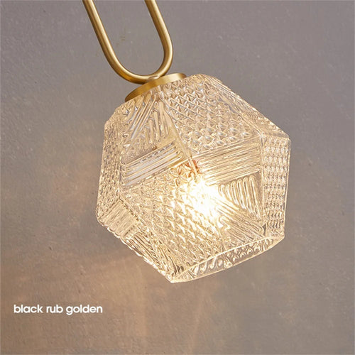 applique murale led en cuivre et verre style nordique moderne - vue 5 sur 12