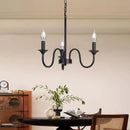 lustre rustique classique en fer pour décoration intérieure