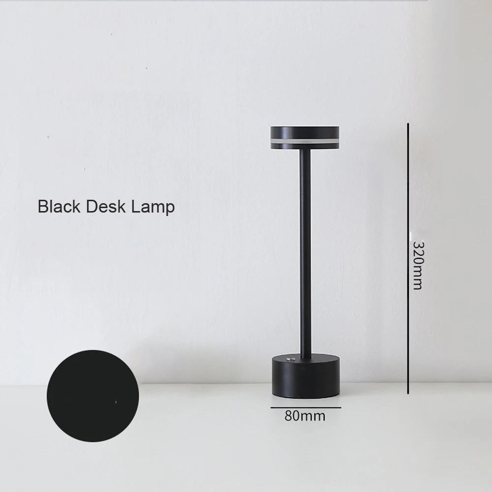 Lampe de Table pour chambre à coucher rechargeable LED interrupteur tactile lampe de bureau pour Restaurant lumières rechargeables USB-C lampe de Table de charge - vue 4 sur 12