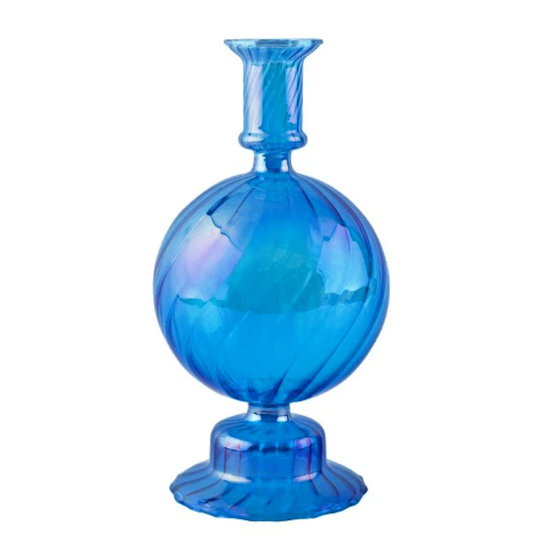 bougeoirs rétro coniques haut en verre pour décoration - vue 13 sur 32
