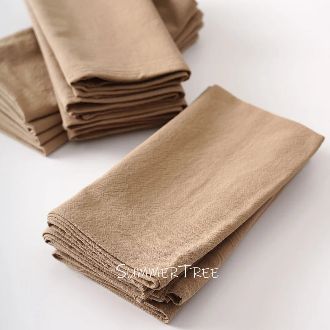 Serviette de table coton lot 24 style méditerranéen