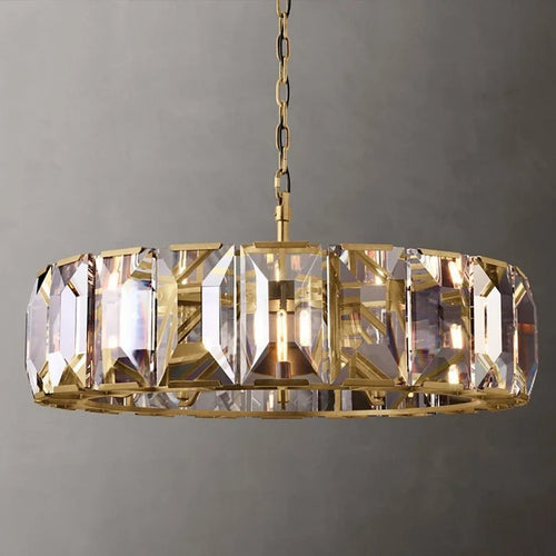 lustre en cristal de luxe moderne design éclairage suspendu - vue 2 sur 14
