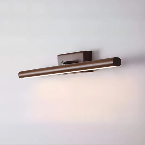 Wooden Mirror headlight, Wabi-sabi Modern Vintage style, wall light for Bathroom, Bedroom, dining room, Study lighting - vue 6 sur 12
