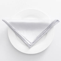 Serviette de table satin lot de 10 réception